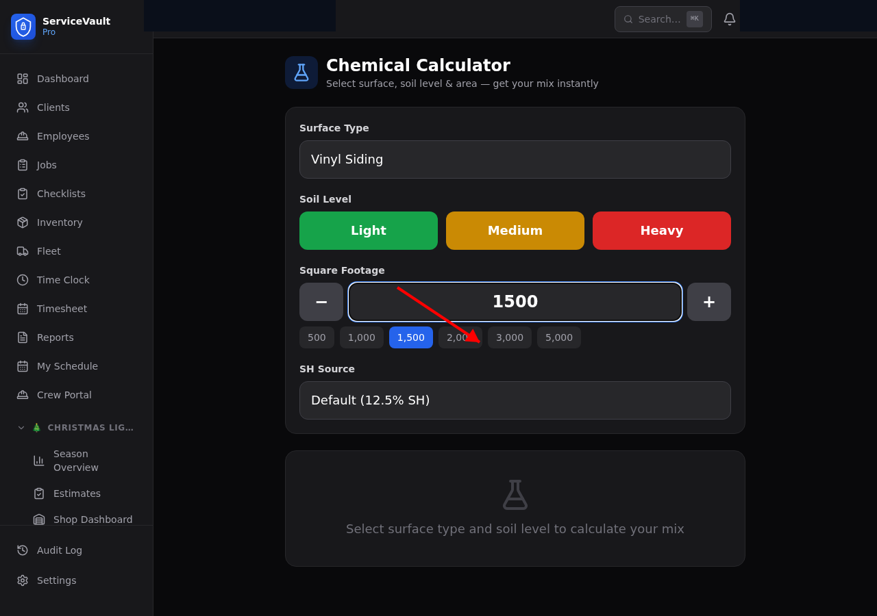 Calculator results with Save Batch button