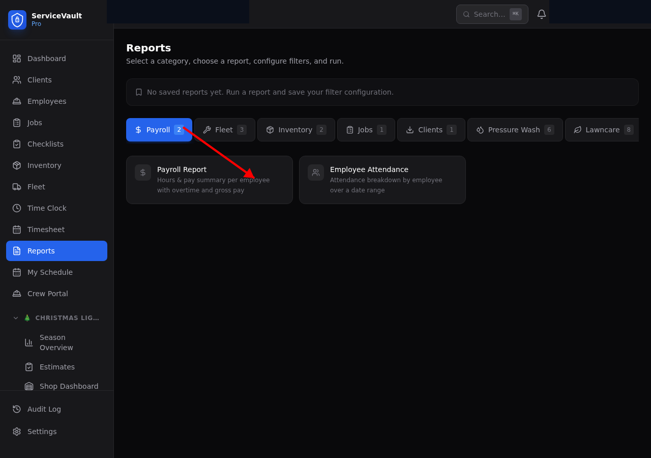 PW reports tab cards